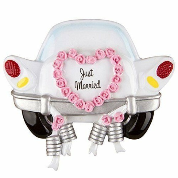 PolarX Other - Just Married Car Christmas Tree Ornament Do It You